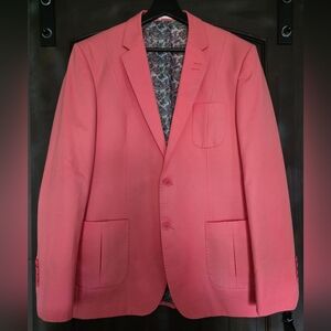 Stylish Salmon Bogosse Mens Sport Coat